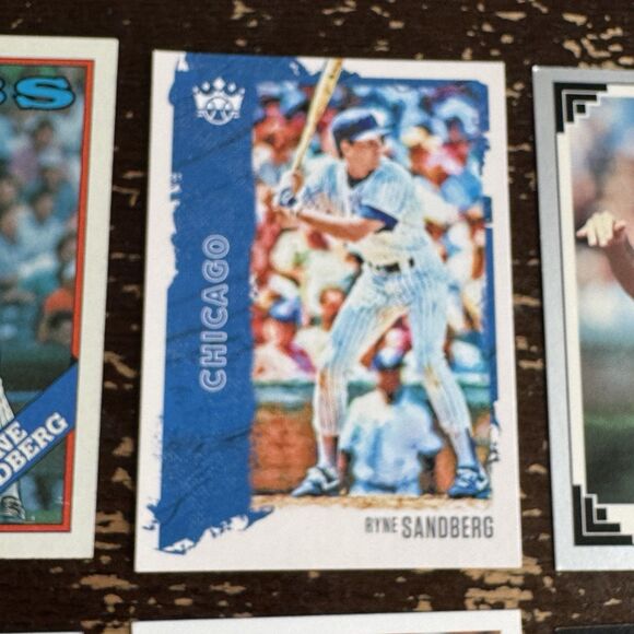 Ryne Sandberg 12 Card Lot With Topps Baseball Leaf Panini Post Score Upper Deck - Picture 4 of 13